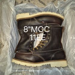 THOROGOOD WATERPROOF 8"MOC STEEL TOE LACE UP BOOTS 