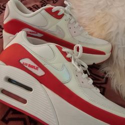 NWOT Nike Air Max 90 LV8 NBY HF5073-133 Siren Red Sail Women Size  11
