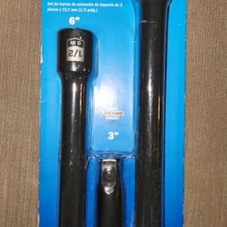Hart 1/2" Drive Impact Extension Bar Set