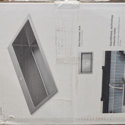 Kohler Cursiva Stainless Steel 33" x 22" Dual Mount Single Bowl Sink 1 Hole - NEW