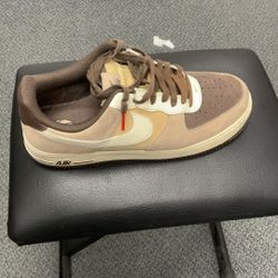 Brown Nike Air Force 1s Low