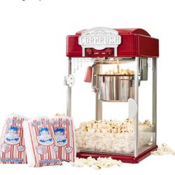 Popcorn Popper Machine 4oz Red