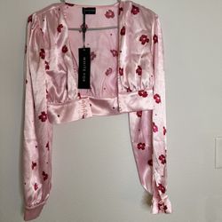 CLOSET SALE/ White fox Blouse 