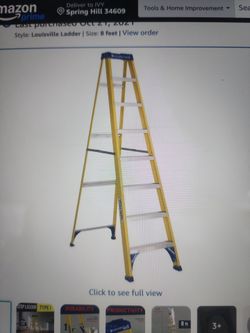 Louisville ladder 8 foot fiberglass step ladder