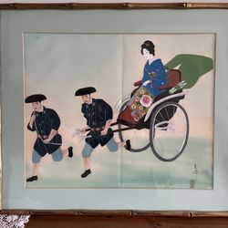 Original Japanese Painting On Silk