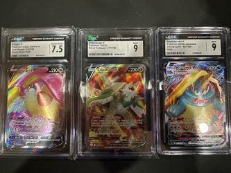 3 cgc graded pokemon cards
