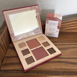 LAURA GELLER “PARTY IN A PALETTE CHALET CHIC” + TREAT N GO LIP OILS  DUOS