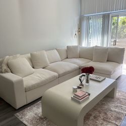 White Couch - Like New - Best Offer