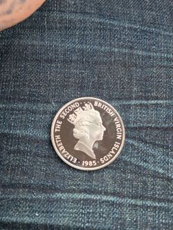 1985 British Virgin Islands TREASURES Ship Lantern Proof Silver $20 Coin