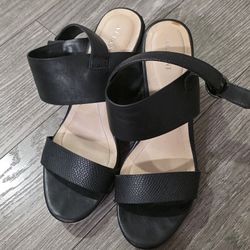 Black SANDALS SHOES