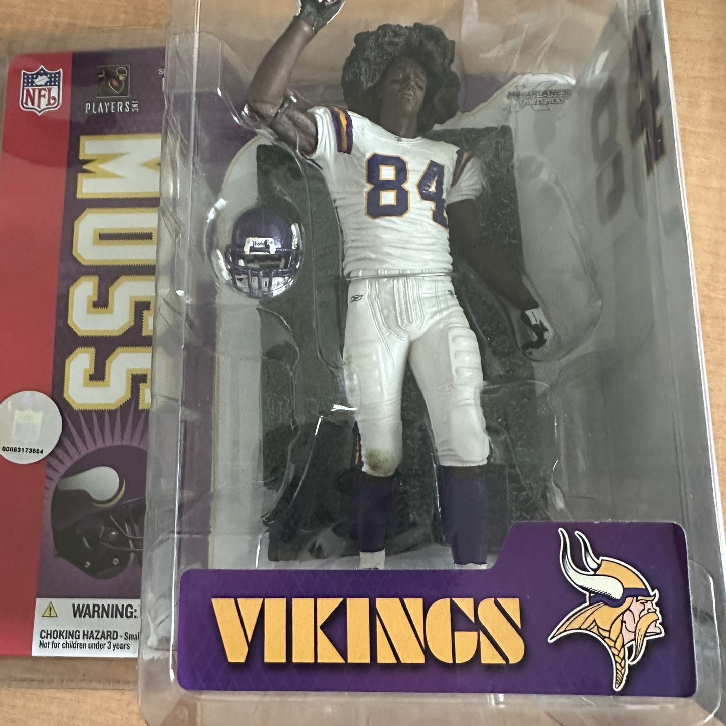 McFarlane NFL Randy Moss Minnesota Vikings Rare Afro Variant for