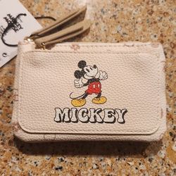 Mickey Mouse Cream Coin Purse