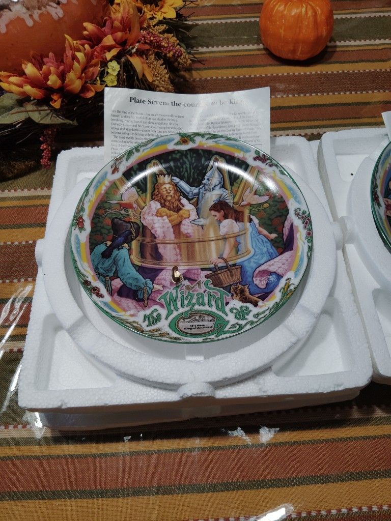 The Wizard Of Oz Musical Plates.