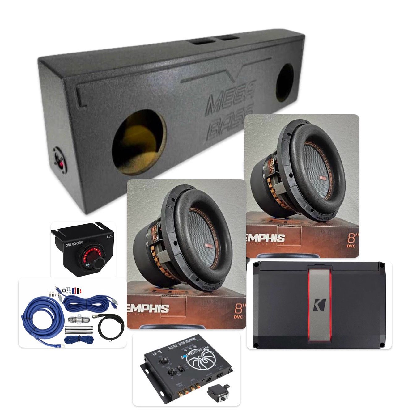 NEW BASS PACKAGE MEMPHIS MOJO 8” INSTALLED FOR SINGLE CAB TRUCKS