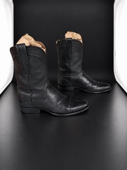 Tecovas Tegu Lizard Cowboy Boots – Size 10D
