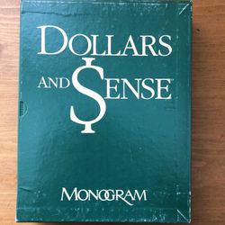 Vintage DOLLARS AND SENSE by Monogram disk plus manual: for Apple II and Apple IIe