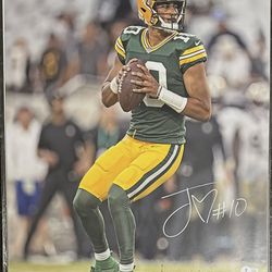 Jordan Love Signed Green Bay Packers 16x20 Photo Beckett