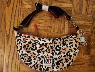 Brighton Spotted Love Swing Leopard Print Cross Body