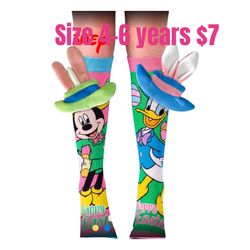 DISNEY SOCKS CHILDREN SIZE 4-6 AND 7-9 ❤️❤️❤️