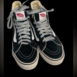 Vans Off The Wall High Top Black White Suede Skateboard Shoes Style # 721277