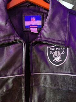 Raiders leather Jacket
