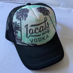Locals only vodka trucker hat  Brand new RVCA Santa Cruz HUF Burton Vans 