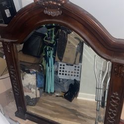 Wooden Dresser mirror