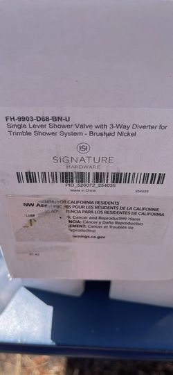 Single lever shower valve with 3 way diverter