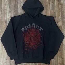 ‼️Brand New VVS Rhinestone Sp5der  Hoodie Size - L