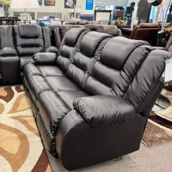 [SPECIAL] Vacherie Black Reclining Living Room Set