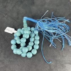REAL Turquoise Stone Prayer 33 beads Tasbih Misbaha Rosary Tasbeeh 10x10mm