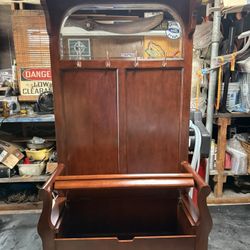Beautiful Hall Tree Like New With A Chest