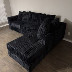 NEW In Plastic 🛋️ Fluffy Sectional L Sofa + Multiple Colorways 