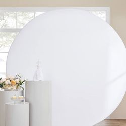 White Acrylic Round Backdrop 