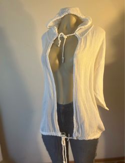 White Cover Up Top From Italy!