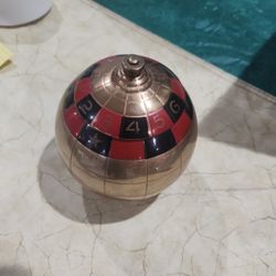 Mid Century Modern Roulette Cigarette Dispenser 