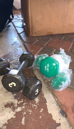 3lbs dumbbells set $25 each
