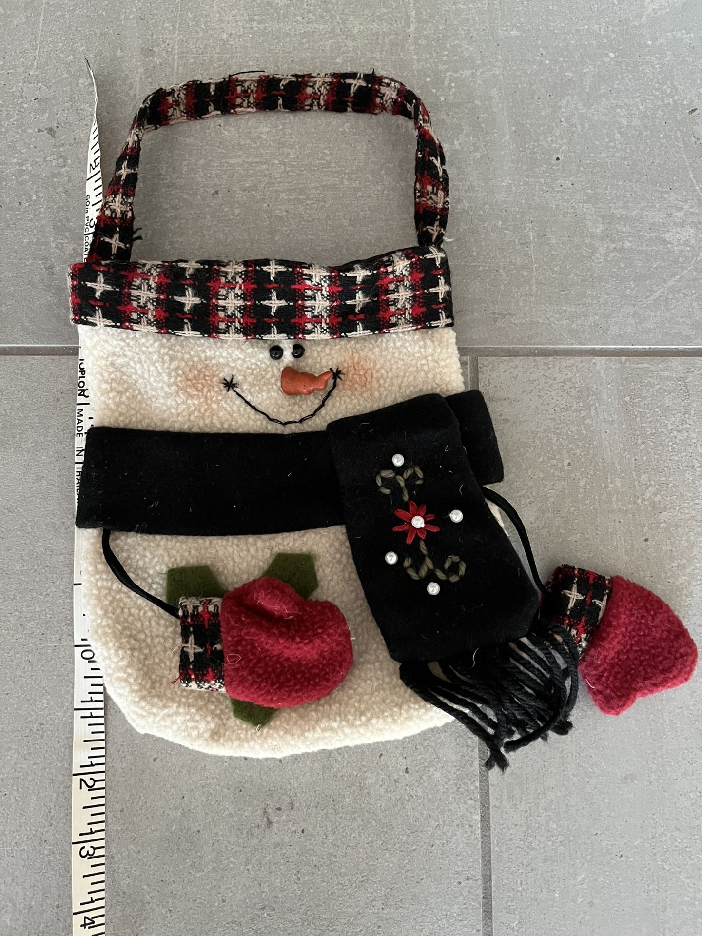 Snowman Stocking - Holiday Decor