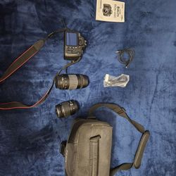 Canon EOS Rebel T5 W/ 18-55mm & 75-300mm