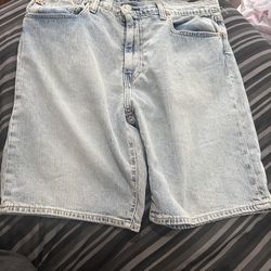 Levi's 511 Slim Fit Shorts Men's Size 36 Medium Light Blue Denim NWT