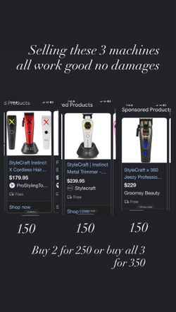 Shoot me offers on the barber machines