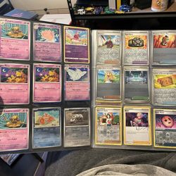 $3 to $5 per Card. So $4 x 260 cards & $100! Charizard folder. Is more $800! All Pokémon cards. Trade for PS5 SWITCH 2 or electric bike