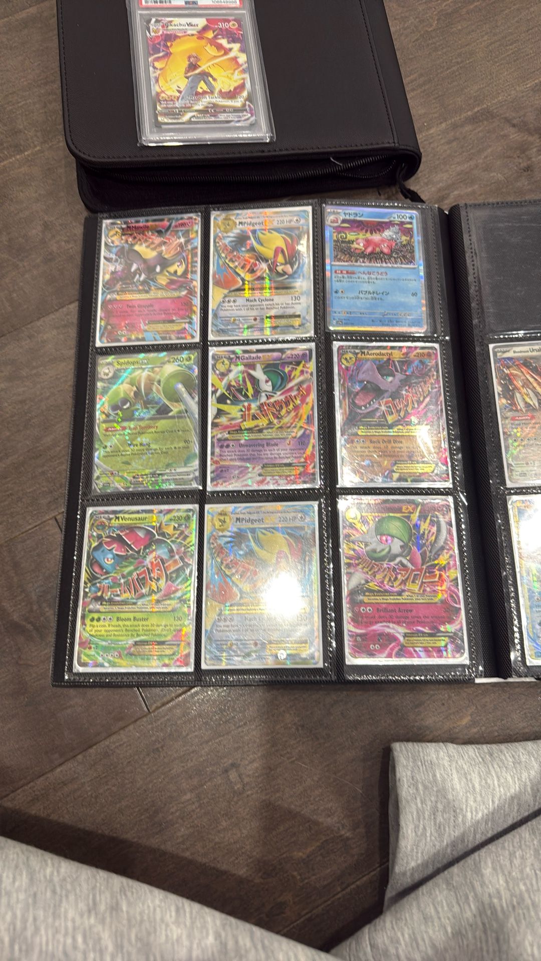 pokemon binder of cards