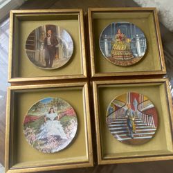 4 Limited Edition Knowles 1978 Gone With The Wind Nicely Framed 