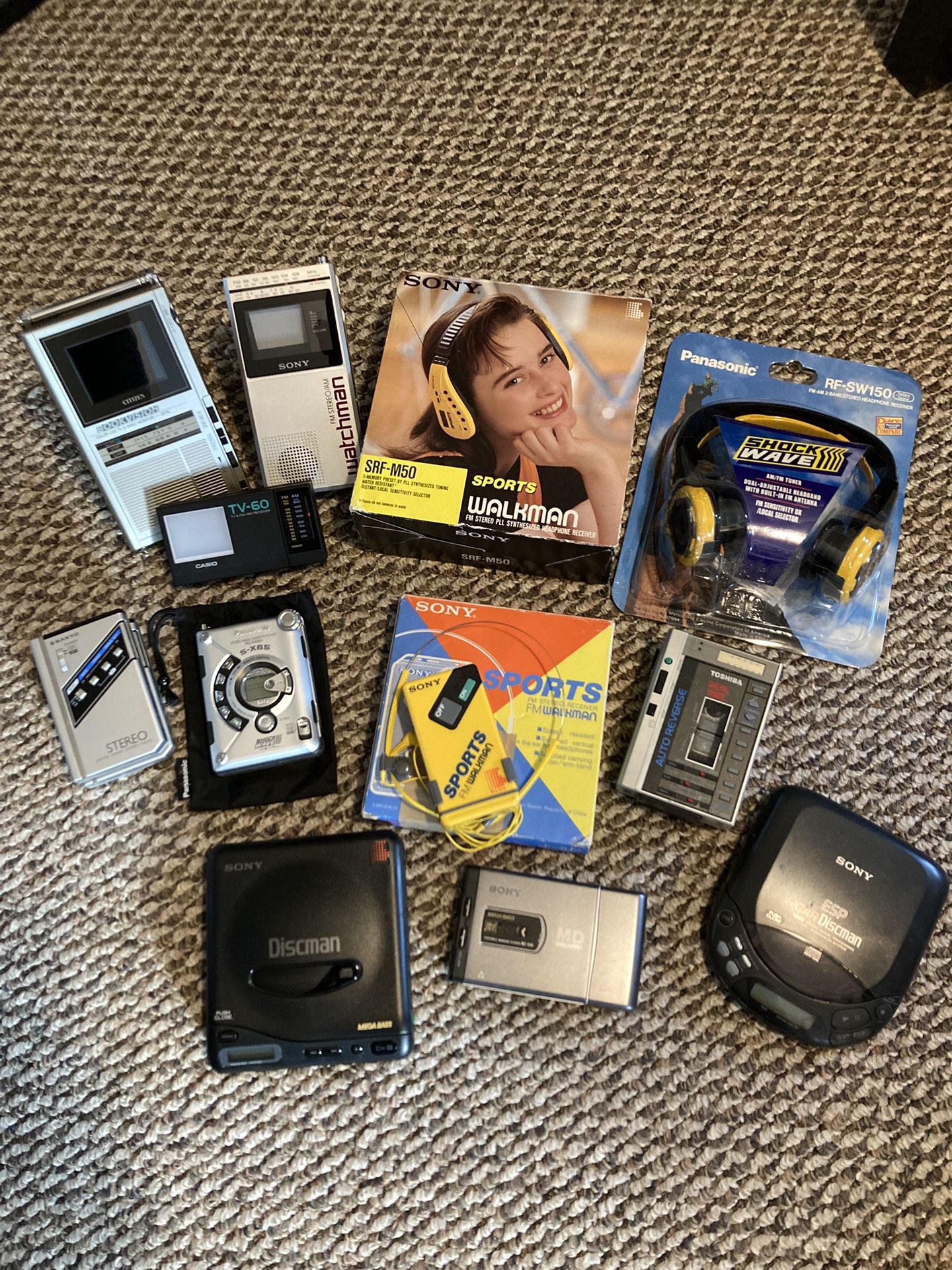 Vintage Electronics Walkman Discman