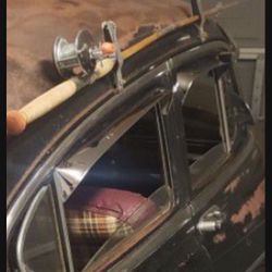 Vintage fishing pole holder for your classic car mounts on side rails. Fishing pole and real included for Sale in Riverside, CA - OfferUp Vintage fishing pole holder for your classic car mounts on side rails. Fishing pole and real included for Sale in Riverside, CA - OfferUp