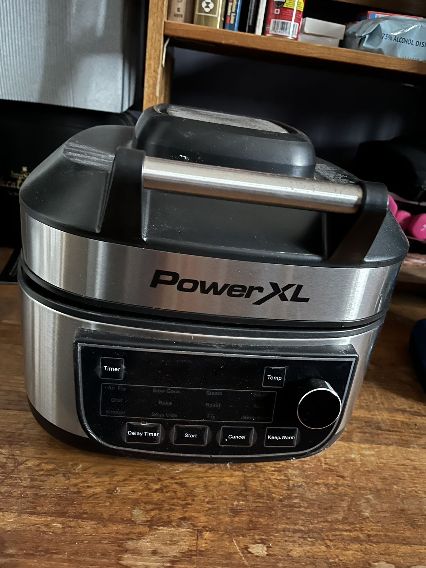 PowerXL Grill Air Fryer Combo Deluxe 6 QT 12-in-1 Indoor Grill, Air Fryer,  Slow Cooker, Roast, Bake, 1550-Watts, Stainless Steel Finish. Never Used It  for Sale in Lawrence, MA - OfferUp
