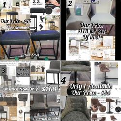 *New-Open 📦 and/or Assembled for 📸*
Bar Stools! A Couple Individual Ones And a Couple Of Sets!