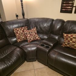 Leather Sectional