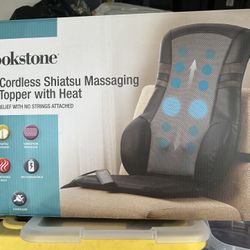 Brookstone Shiatsu Massaging Seat Topper With Heat